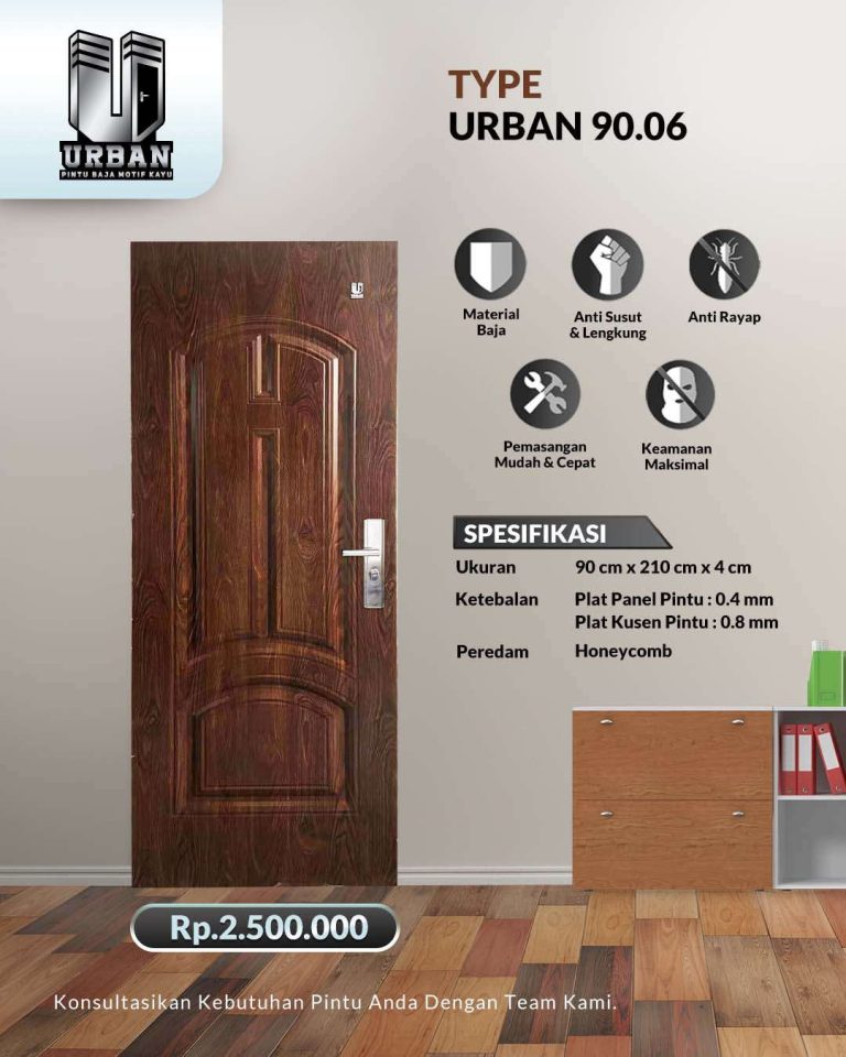 Pintu Baja Motif Kayu dari Fortress, Lebih Murah dari Kayu Asli