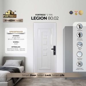 Pintu Fortress Tipe LEGION 80.02 Bahan Baja Warna Putih